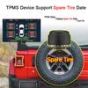 Bilens Däcktrycksövervakningssystem TPMS med 5x Externa Sensorer för Android Radio