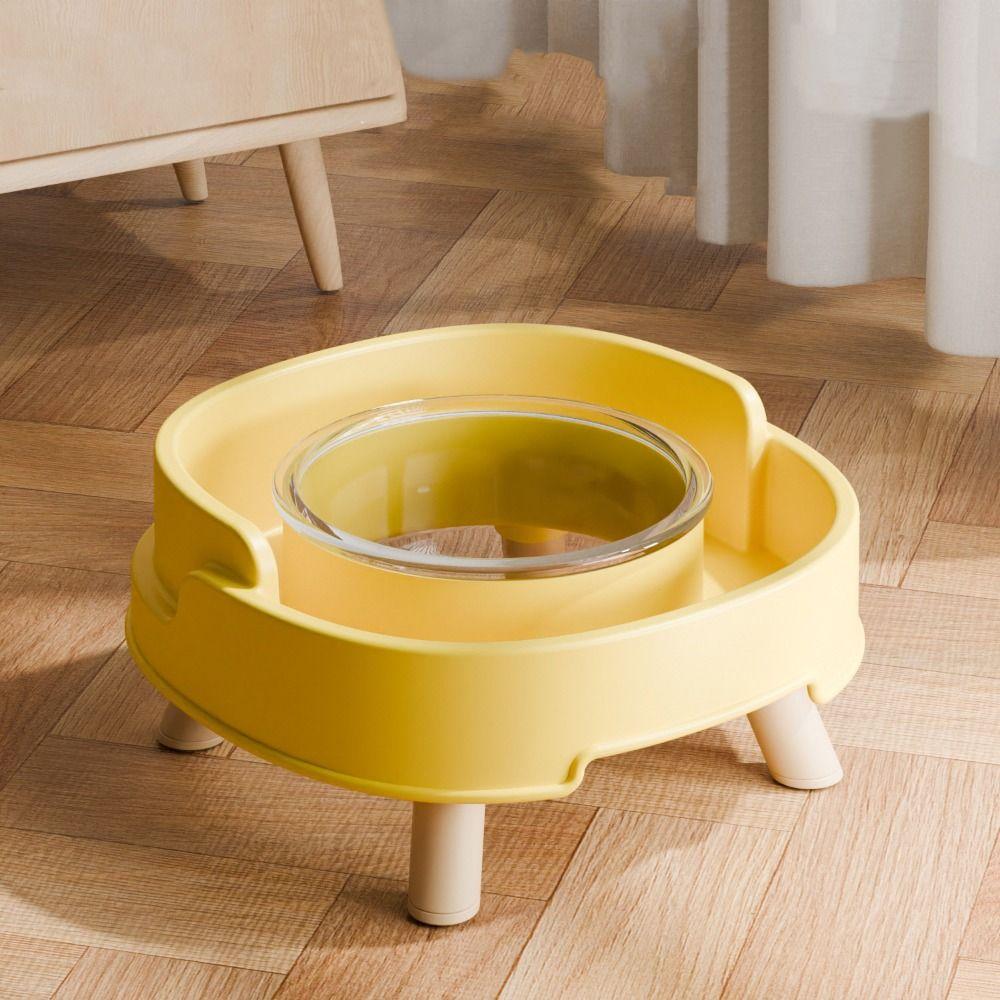 Plastic Pet Dog Cat Bowl Protect Cervical Vertebra Cat Food Bowl Pet Four Legged Bowl  for Dogs