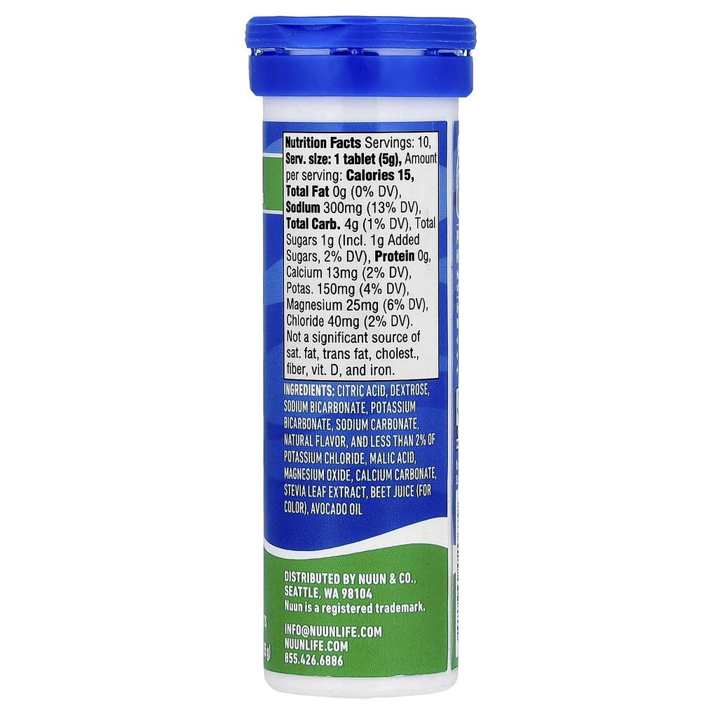 Hydration, Sports, Electrolyte Effervescent Supplement, Watermelon, 10 Tablets