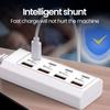 4USB 4Type-c Charger Socket 8 in 1 Power Outlet Adapter  Compatible with Computers/Plugs