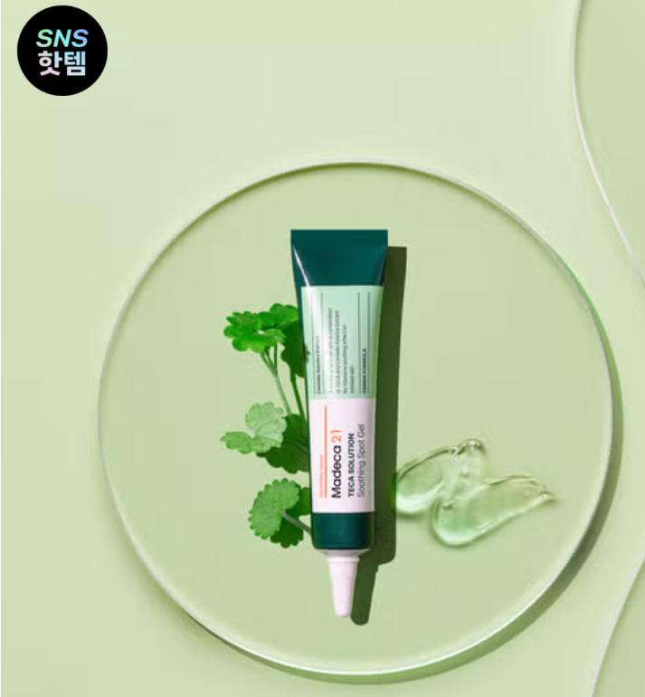 Madeca21 Teca Solution Soothing Spot Gel 15ml – Calming & Repair Gel for Sensitive Skin