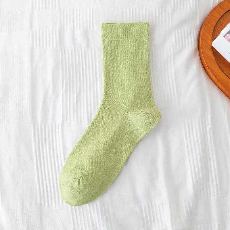 Ladies Spring and Autumn Breathable Deodorant Sweat Absorbing Boneless Month In The Tube Pile Socks