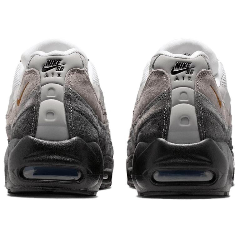 Nike Air Max 95 Comfortable And Lightweight Abrasion Resistant Low Top Running Shoes Unisex Black Gray HF7545-002