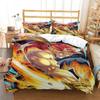 Anime King of Fighters KOF Bedding Set,Duvet Cover Comforter Bed Set Quilt Cover Pillowcase,King Queen Twin Size Boys Girls