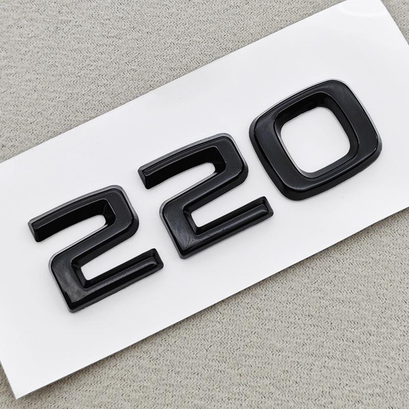AAABV1 3D ABS Car Letters Logo V6 TSI 280 300 Sticker Rear Trunk Badge Emblem Decals For SKODA Octavia RS Combi Superb Kodiaq GT VRS