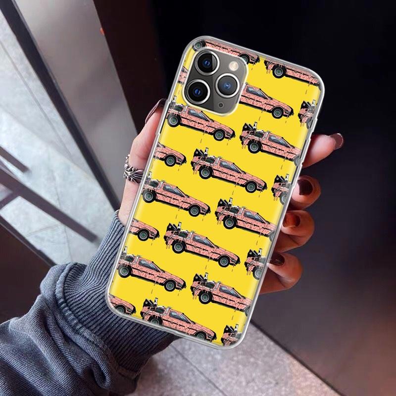 Back To The Future DeLorean Time Machine Phone Case For iPhone 17 Air 11 13 Mini 14 15 Plus 16 12 Pro Max 16E SE 7 8 Pattern Sof
