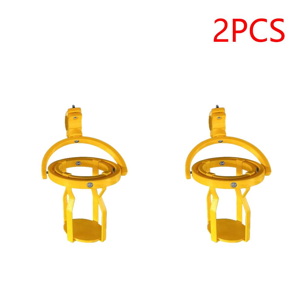 1-5PCS Gyroscopic Cup Holder Self Leveling Cup Holder Clamp Adjustable Clip On Hanging Cup Holder for Bicycles Electric Scooters
