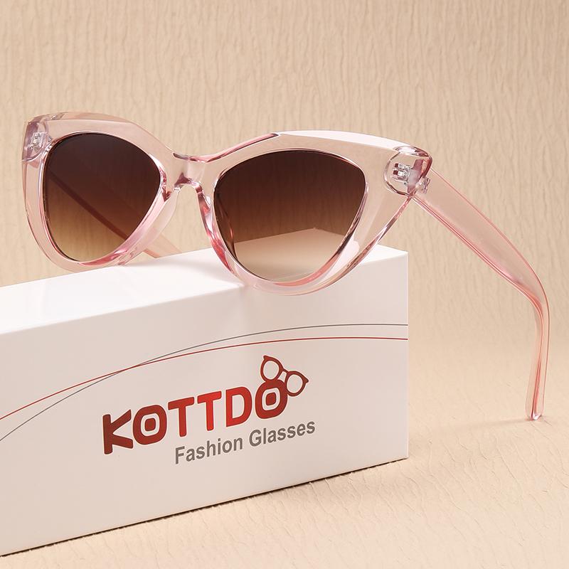

Fashion Cat Eye Women Sunglasses Designer Plastic Mirror Retro Vintage UV400 Protection Female Eyewear