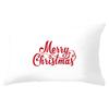 Christmas Simple Print Series Peach Skin Waist Pillowcase Home Sofa Pillowcase Office Pillowcase