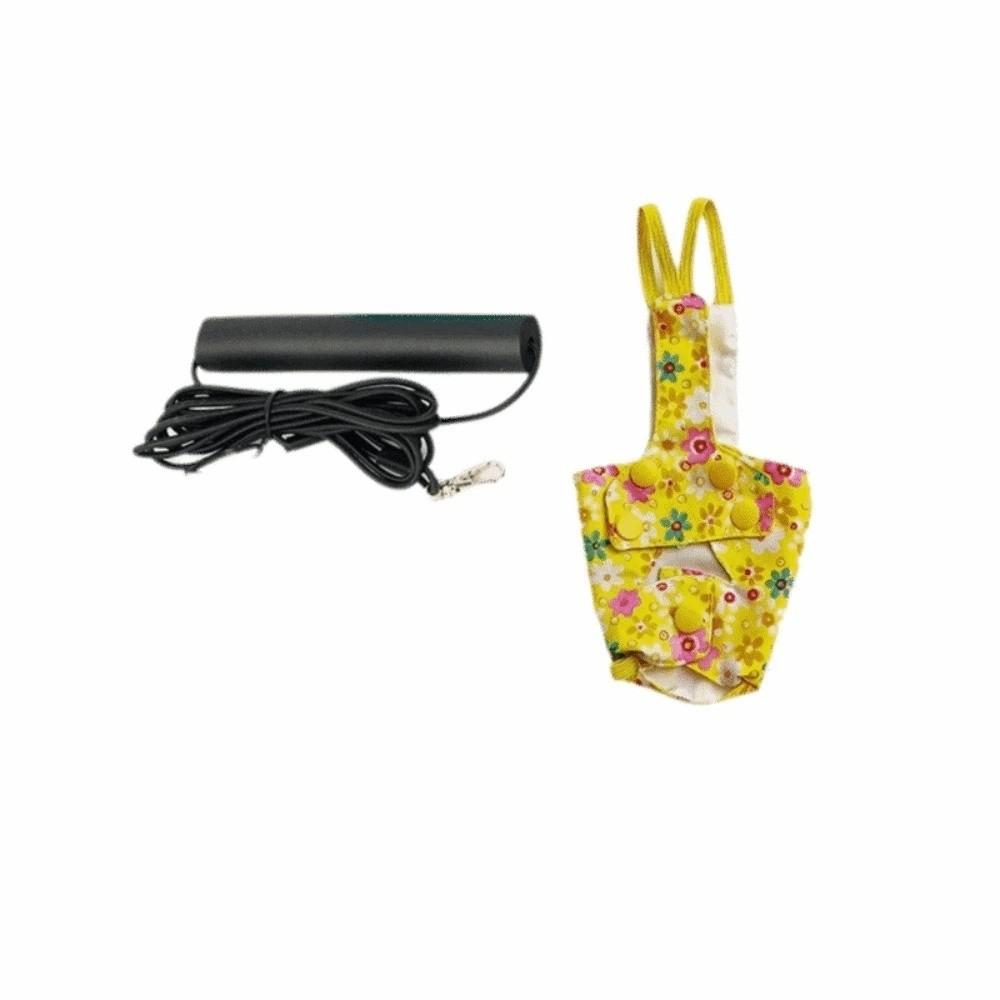 

Breathable Bird Flight Suits Escape Proof Parrot Outdoor Leashes Bird Flight Clothes Bird Training M жовтий