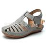 Women's 2020 Wedge Sandals - European & American Style, Casual, Large Size, Solid Color Stitching