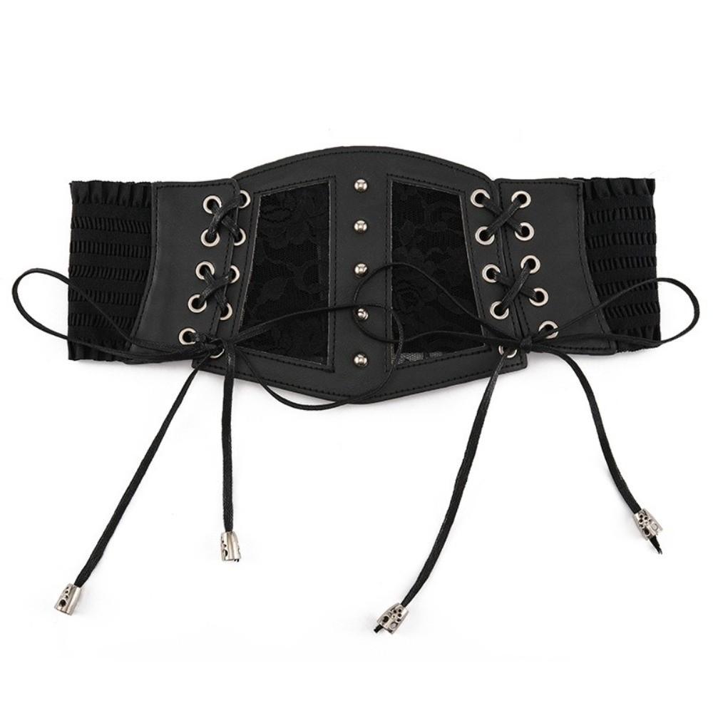 Retro Style Lace Belts Tie Rope Corset Belts Punk Fashion Girdle Belts  Women