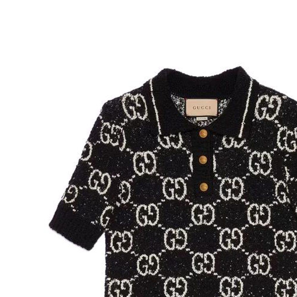 Bavlněné polo tričko s potiskem GG 735890-XKC1L-1289