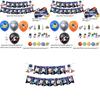 Astronaut Rocket Space Theme Children Birthday Party Decor Set Paper Handmade Mechanical Scene Props Mix 24 Balloons