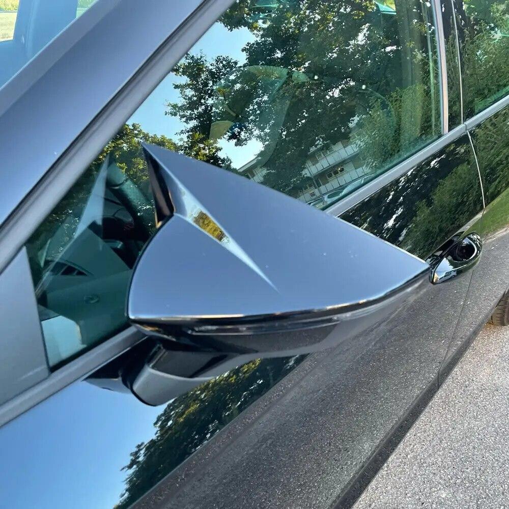 For SEAT LEON MK3 5F 2013- IBIZA MK5 2017- Rearview Side Mirror Cover Wing Cap Exterior Door Rear View Case Trim Sticker