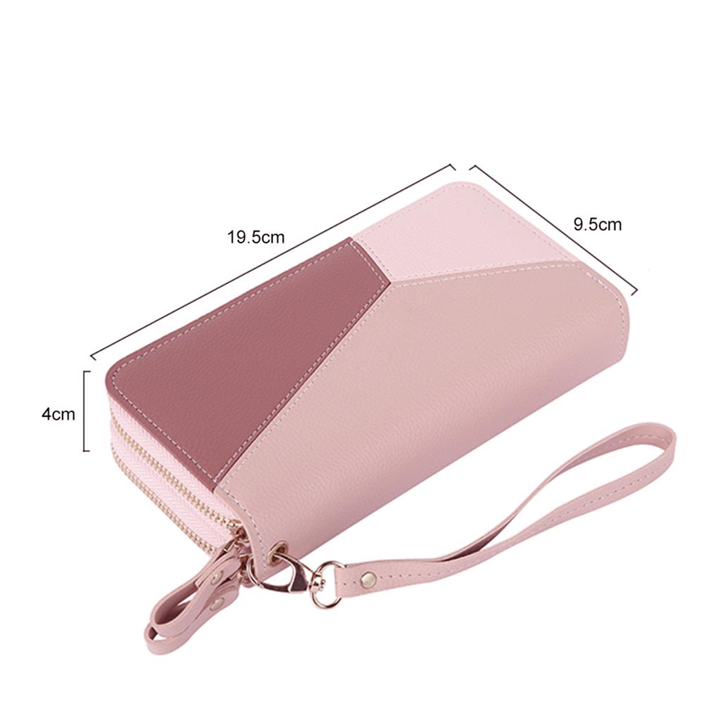 Damen Portemonnaie PU Leder Mode Portemonnaie Aus Leder Gefertigt Damen Große Kapazität Lange Geldbörsen Kartenhalter Tragbar Damen Münzbeutel