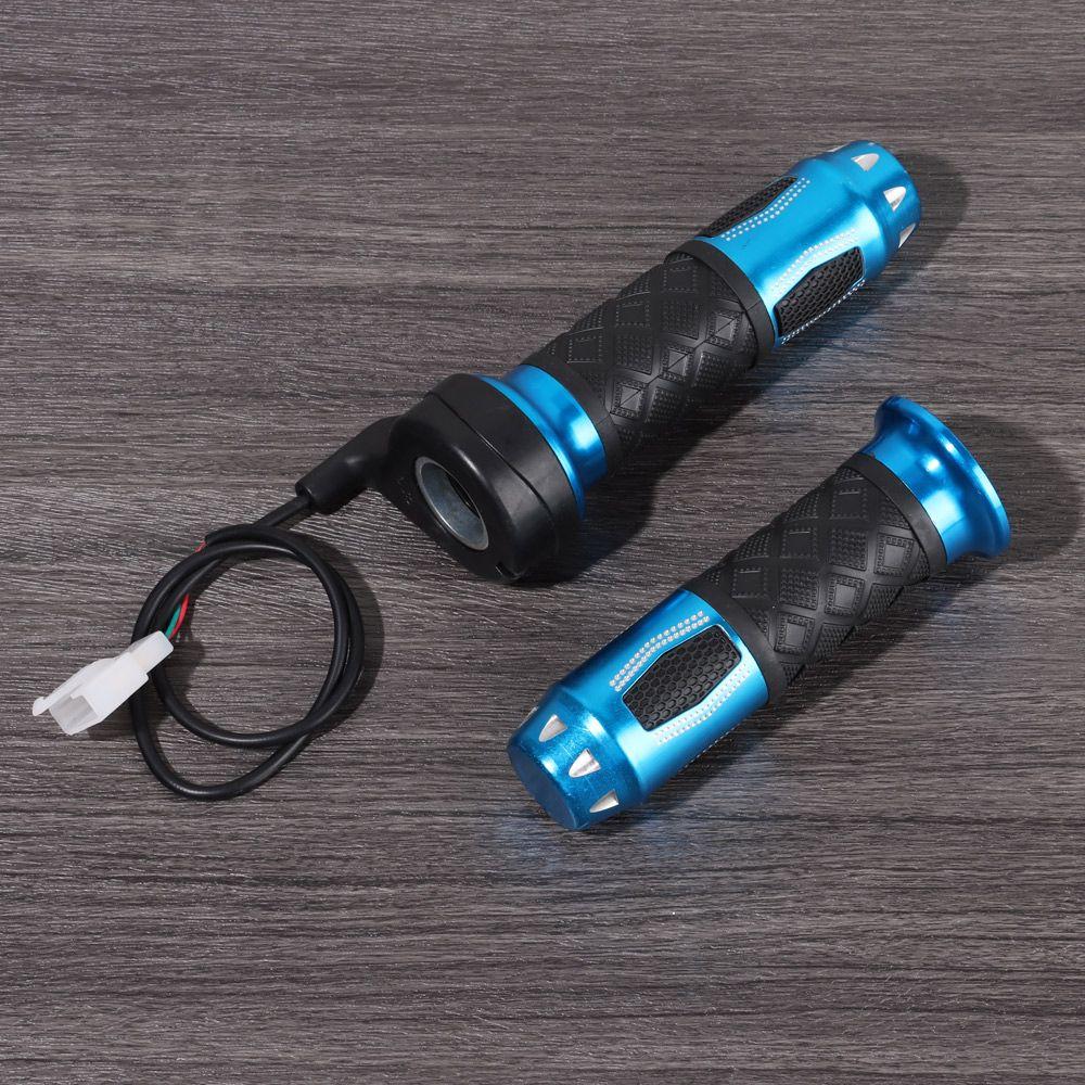 Tool 3 Wires Long Cable Universal Scooter Handle Electric Bicycle Handlebar E-Bike Throttle Grip Blue Twist Accelerator Throttles 2