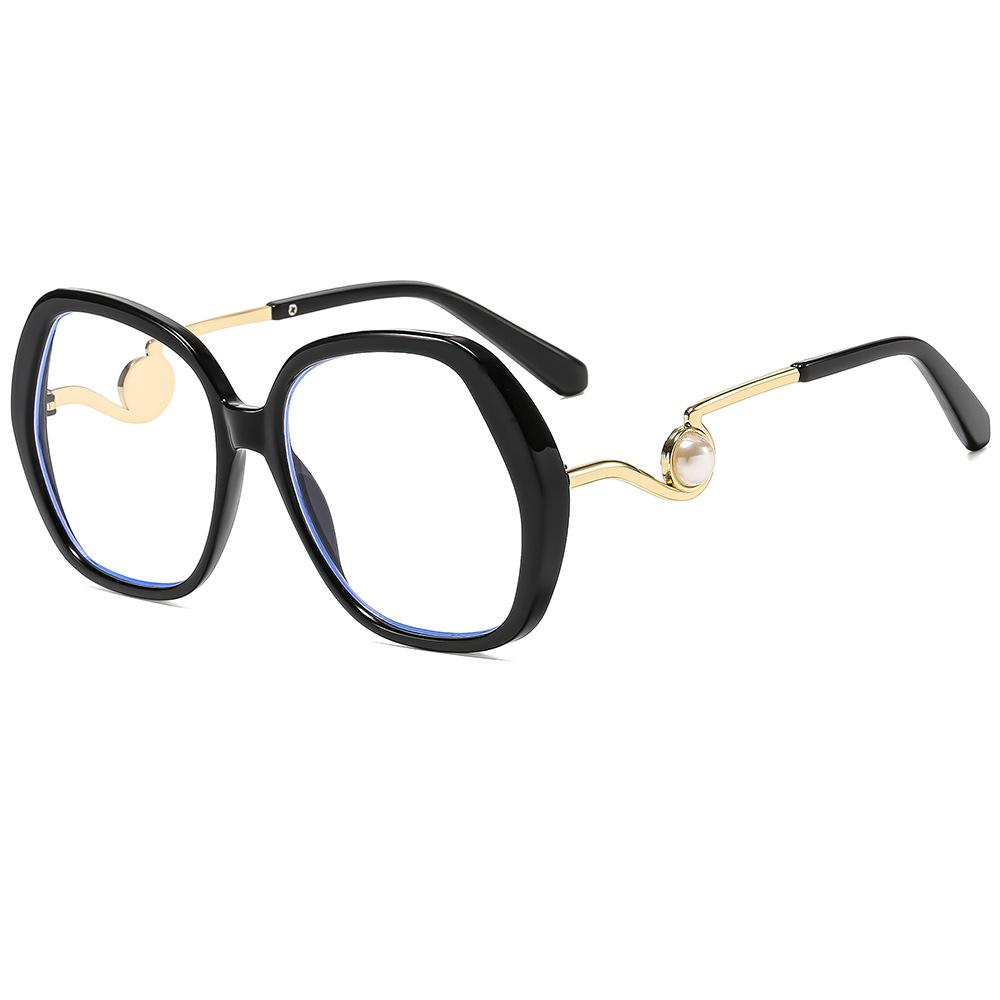 

Элегантные женские очки для чтения в большой оправе, прозрачные, модные, дизайнерские, с жемчугом, от синего света, увеличительные 0
