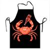 Crab Apron With Bottle Design For Cooking And Barbecue Use