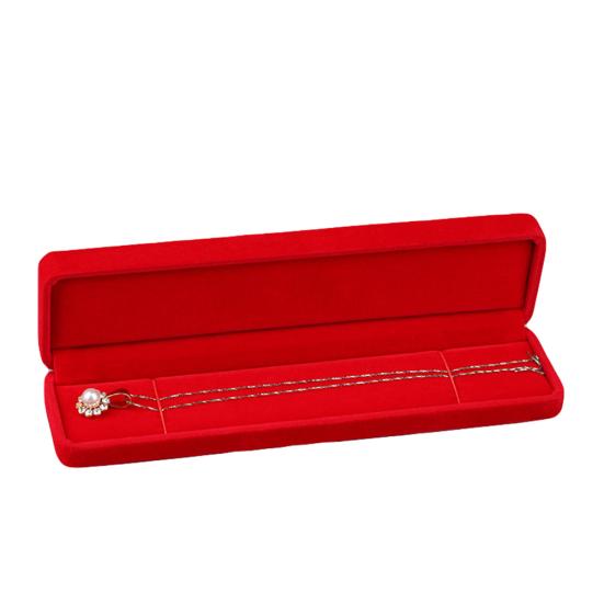 Velvet Presentation Jewelry Ring Necklace Bracelet Storage Display Box Case Gift
