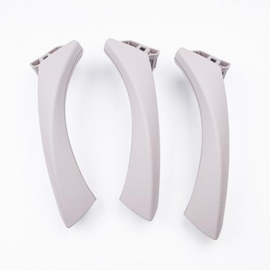 3x Grey Color Car Interior Door Handle Replace Trim For BMW 3 E90 2005-2012 LHD