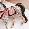 Metal Horse Keychain Sparkling Key Ring New Pony Pendant  Gifts
