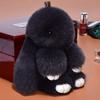 14cm Niedlicher Plüschhase Schlüsselanhänger Damen Pelz Bommel Engel Hase Schlüsselring Hase Pompom Plüschtiere Spielzeug Mädchen Tasche Autoschlüssel Anhänger