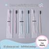 50-Pack Disposable Bamboo Charcoal Straw Toothbrushes with Toothpaste