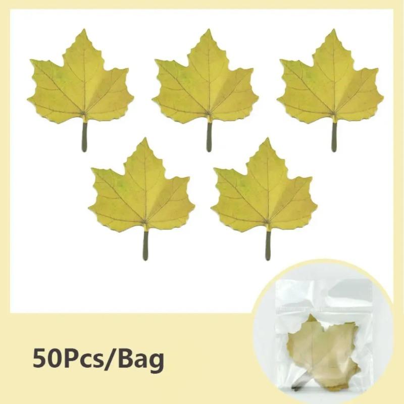 50 Blatt Cartoon-Ahornblätter Haftnotizen Sticker Notizblock Planer Abreißbares Notizpapier Schreibwaren Bürobedarf