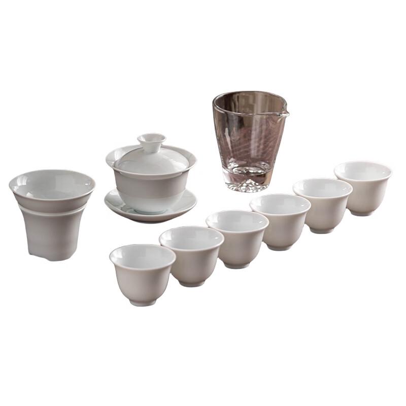 White Porcelain Gongfu Tea Set Gift Box