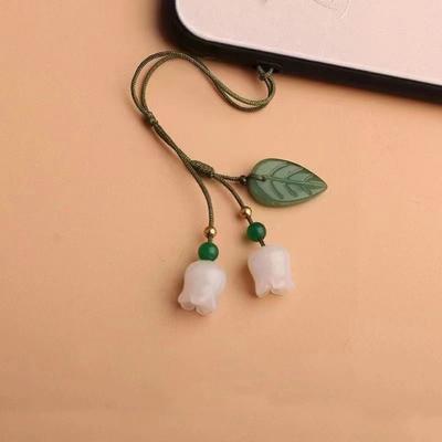 Chinese Style Phone Charms Strap Lanyard Short Style Chinese Style Phone Pendant  Girl Gift