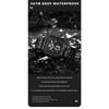POEDAGAR Luxury Casual Men's Watch Fashion Sports Chronograph Leather Watches Waterproof Luminous Military Wristwatch Gift