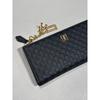 Daks Black Dd Logo Pattern Leather Slim 2 Fold Wallet Dcwa5f528bk