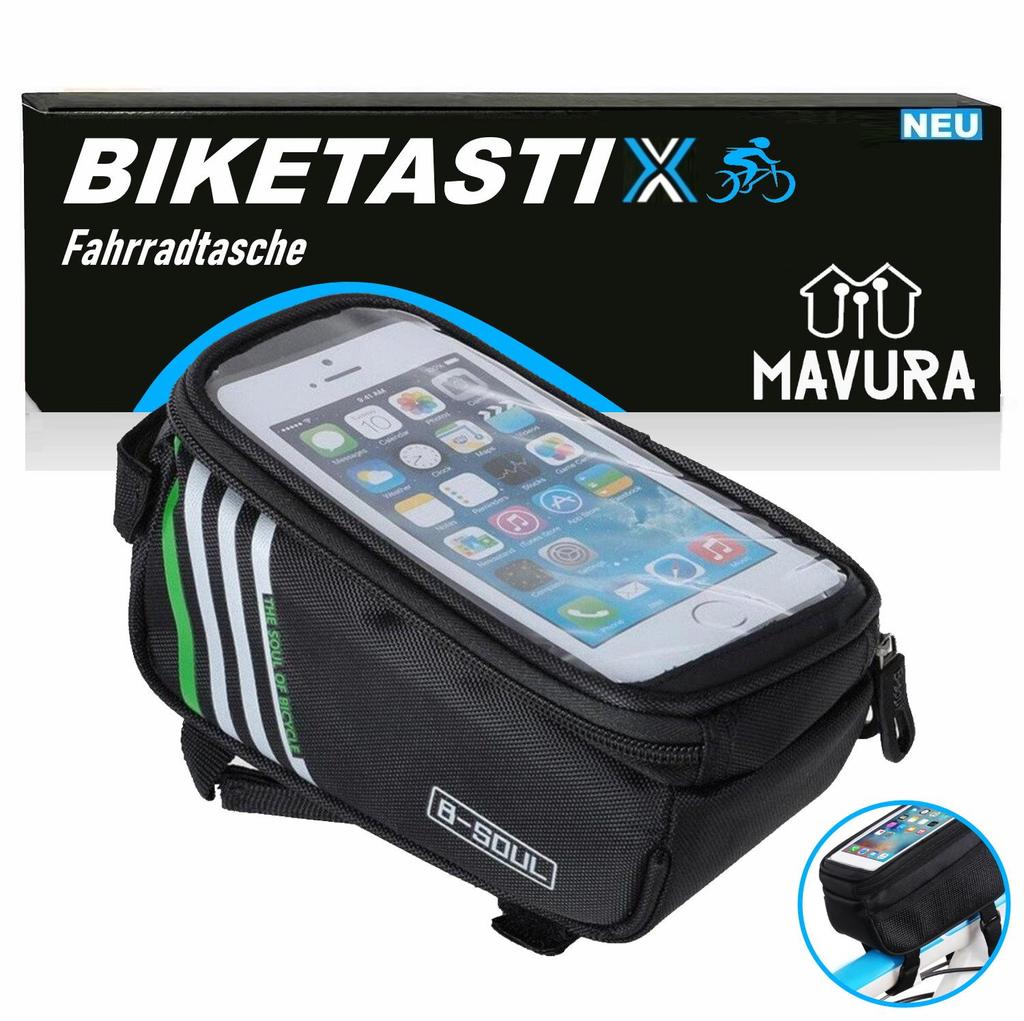 BIKETASTIX Bicycle Bag Frame Bag Top Tube Bag Mobile Phone Holder Waterproof