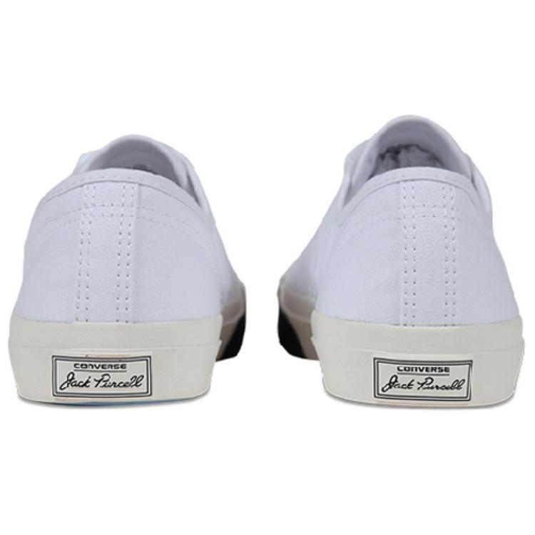 Converse Jack Purcell Round Toe Comfortable Warm Non-Slip Wear-Resistant Low-Top Skate Shoes Unisex sneaker White 157414C