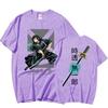 New Anime Tokitou Muichirou Print Short Sleeve T Shirts Women's Men's Crew Neck T-shirts Summer Comfy Soft Tees Tops