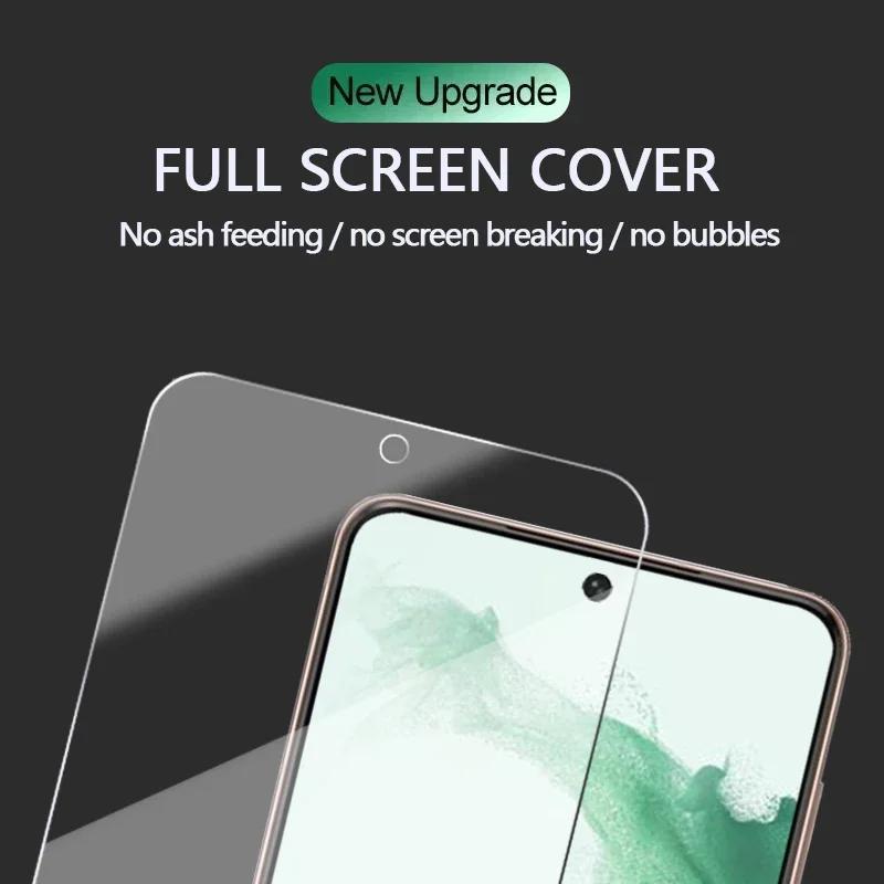 2 STÜCK Fingerabdruck-Entsperrung Gehärtetes Glas Für Samsung Galaxy S24 Ultra S23 S21 S20 FE S24 S23 S22 Plus Glas Displayschutz