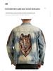 Xintang Men's Distressed Denim Jacket 2025: Trendy Ripped Retro Pique Casual Jacket