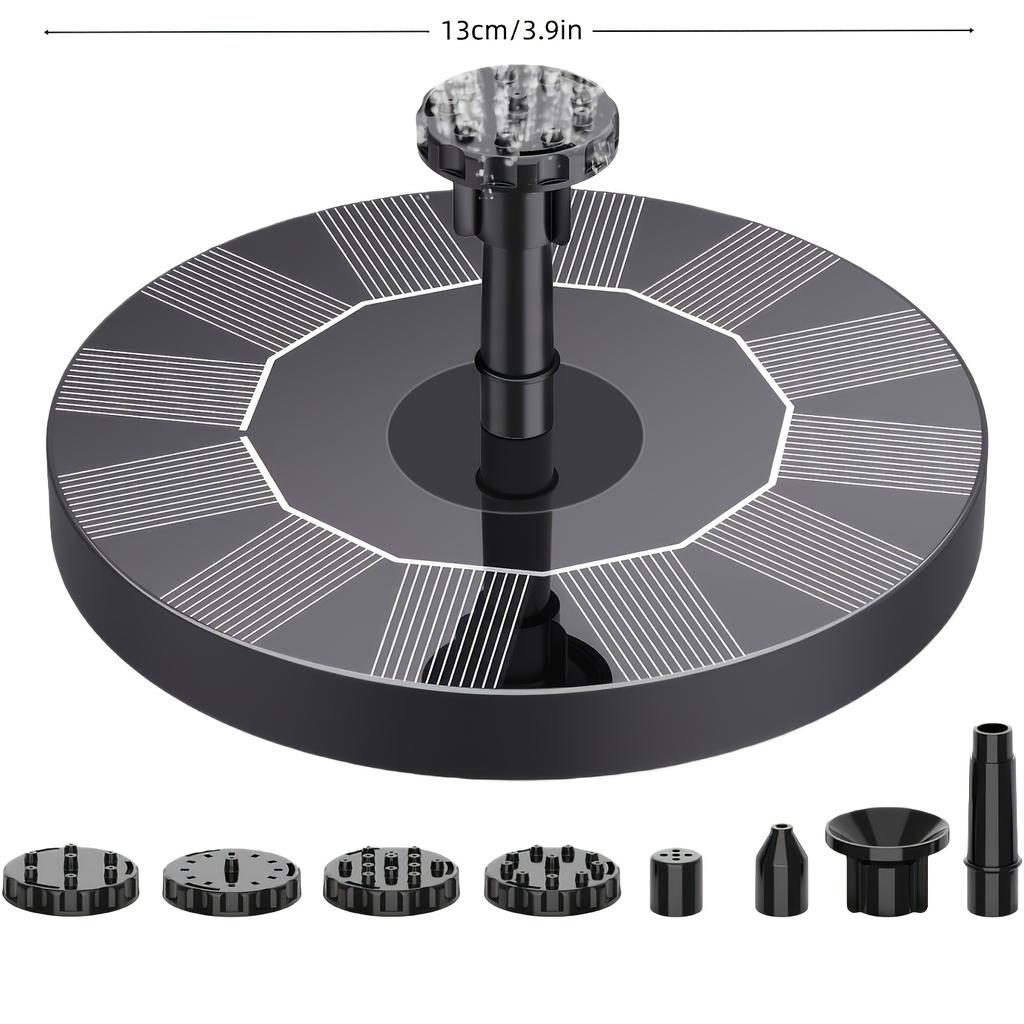High-quality 1W-1.5W IPX8 Solar Fountain for Bird Bath,Water Fountain, Solar Pond Aerator