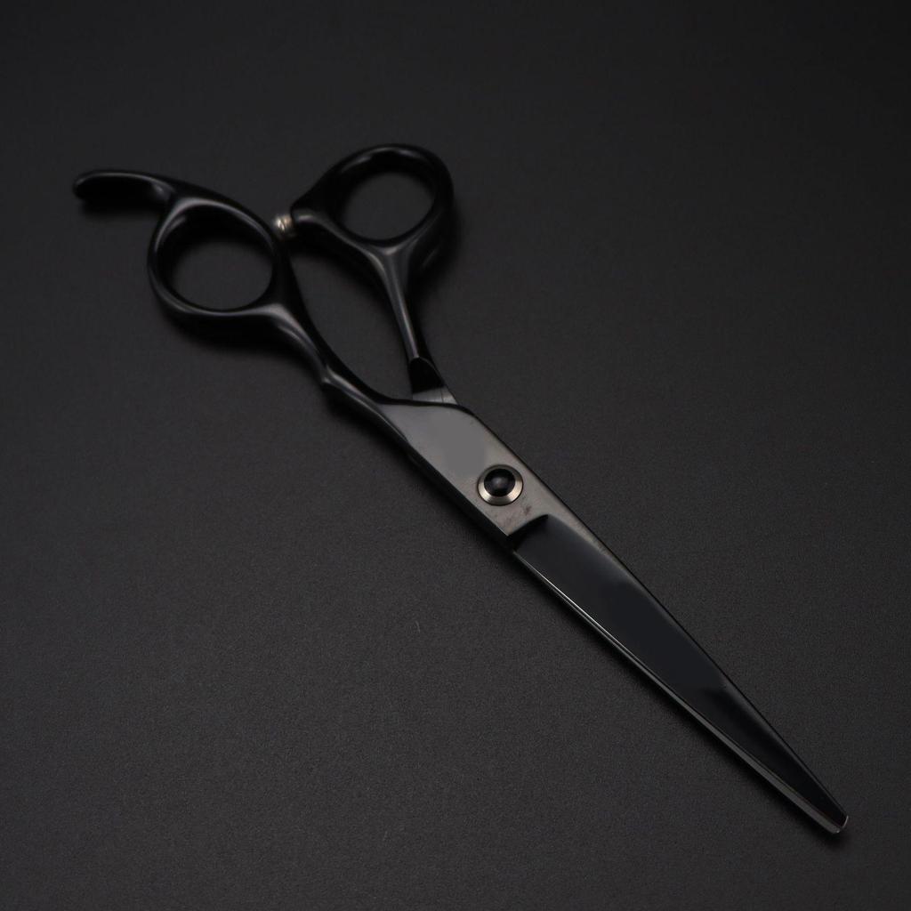 6.0-Inch Black German Hairdressing Scissors, Straight & Thinning Shears - Model SX1-0405