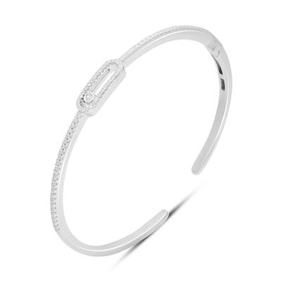 Silver Bracelet with Cubic Zirconia, Item Weight 7.34 G (2206354)