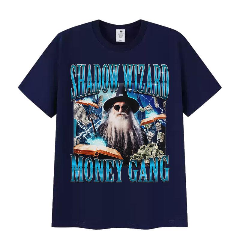 Humor Shadow Wizard Money Gang Graphic T Shirt Funny Hip Hop Wizard Gift Meme Short Sleeve T-Shirt Summer O-Neck Cotton T-Shirts