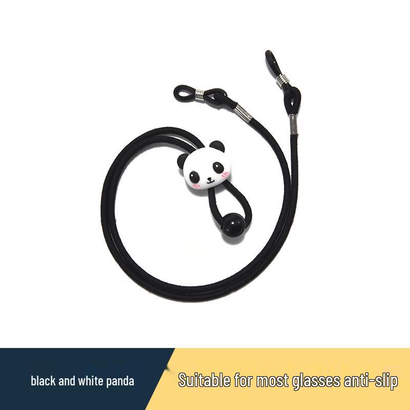 

Детский противоскользящий шнурок для очков со спортивными заушниками и выдвижным ремешком