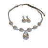 Luxury Diamond-Inlaid Water Drop Tassel Necklace - Exquisite Fashionable Jewelry for Women