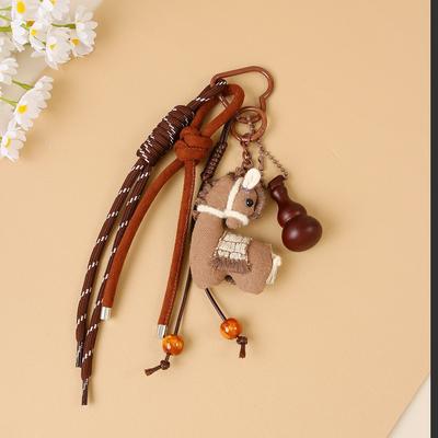 Nieuw Jaar van het Paard Stof Pony Marson Creatieve Tas Hanger Sleutelhanger Kleding Accessoires Nieuwjaarsgeschenken Mannen en Vrouwen