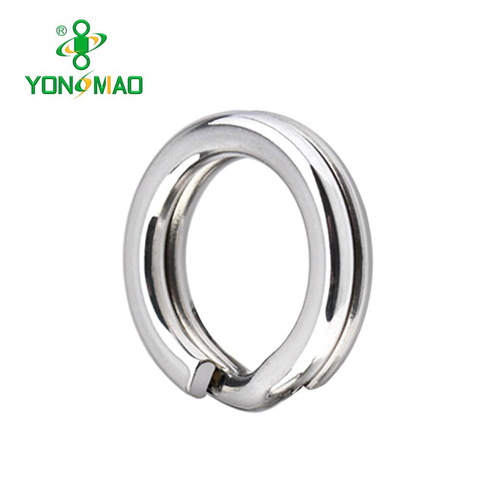 

Двойные кольца YM Lure: Высокопрочные заводные кольца из нержавеющей стали для аксессуаров для морской рыбалки 0.9*7mm--Tension 27kg