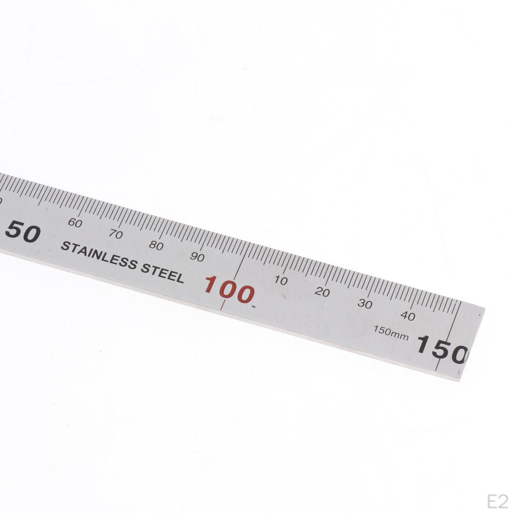 Ruler Stainless Steel 90 Degree Square Angle Metric