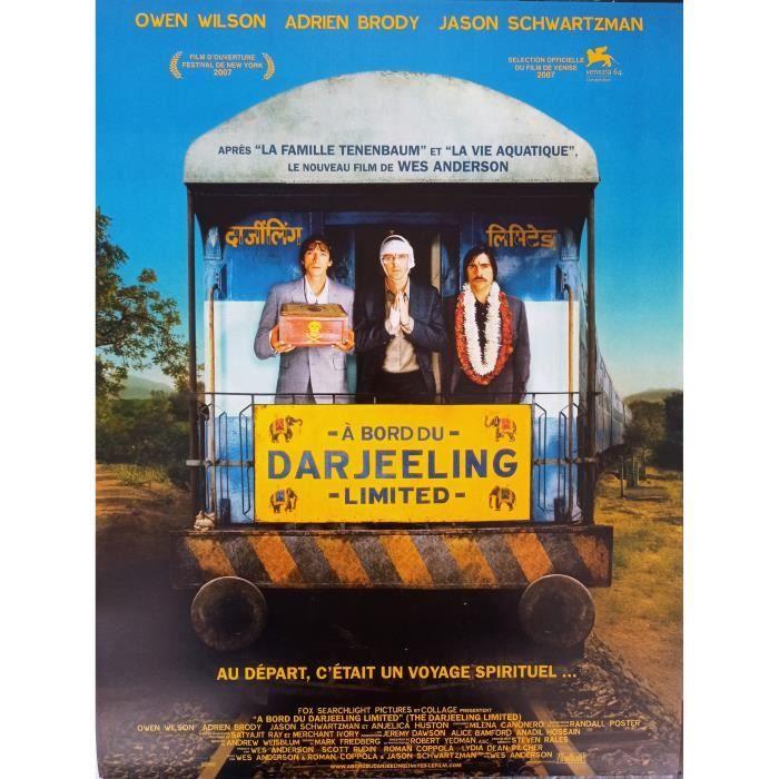 

A BORD DU DARJEELING LIMITED Affiche cinéma Originale Roulée Petit format 54x40cm WES ANDERSON