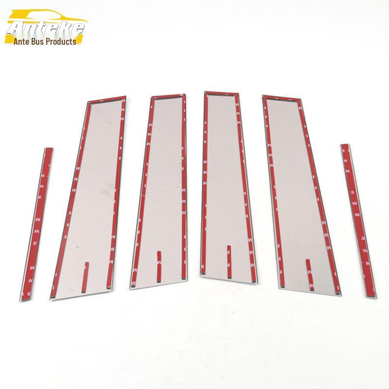 Surui Car Window Trim Stainless Steel Glass Anti-Scratch Bright Strip Exterior Accessories