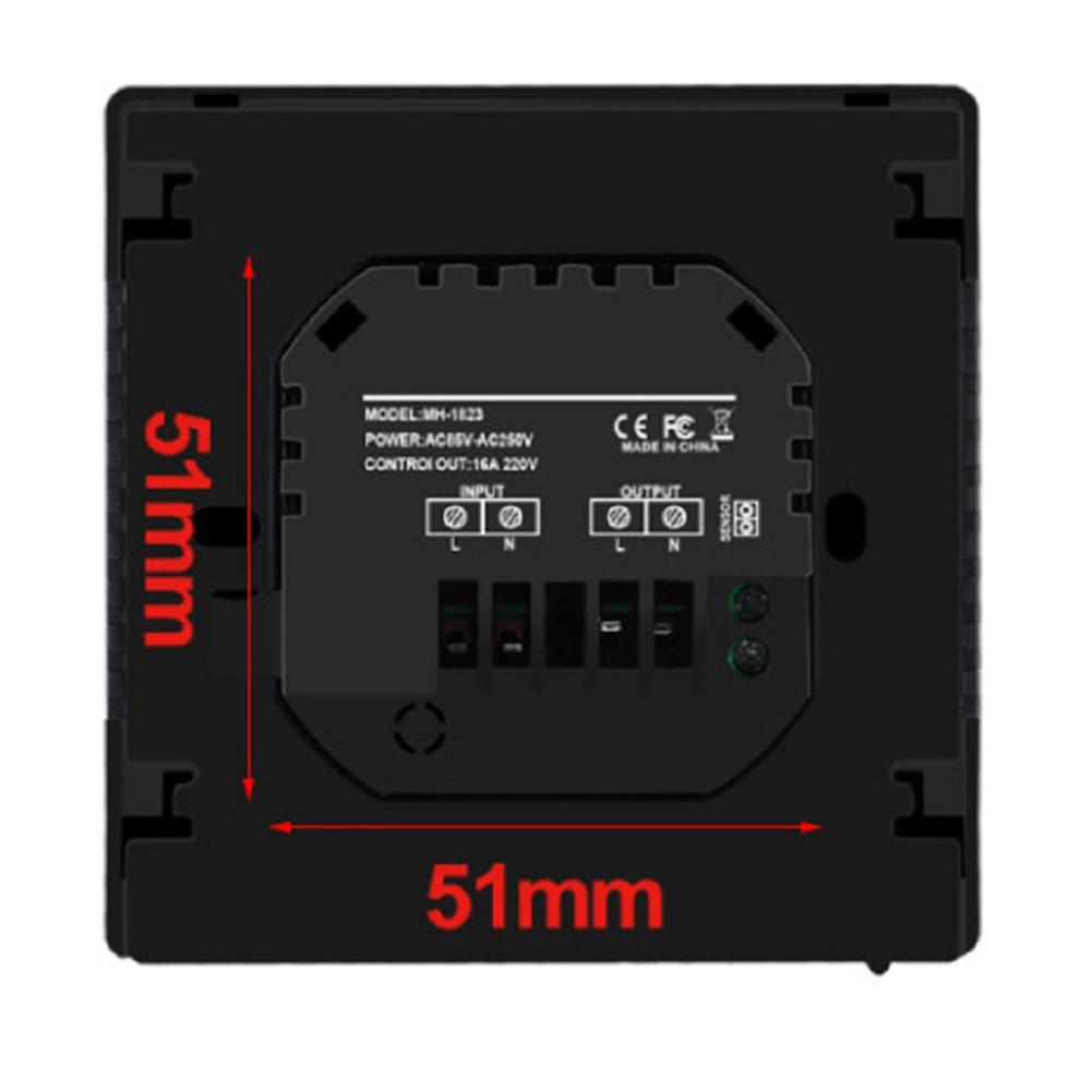 Smart Thermostat AC 85-240V 60Hz For Electric Heating LCD Touch Thermostat Electric Warm Floor Heating Temperature Controller
